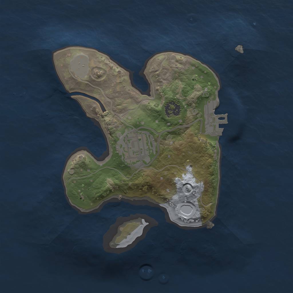 Rust Map: Procedural Map, Size: 1800, Seed: 2009969229, 7 Monuments