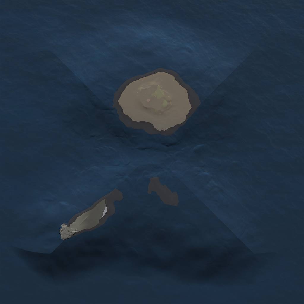 Rust Map: Procedural Map, Size: 1000, Seed: 55873351, 3 Monuments