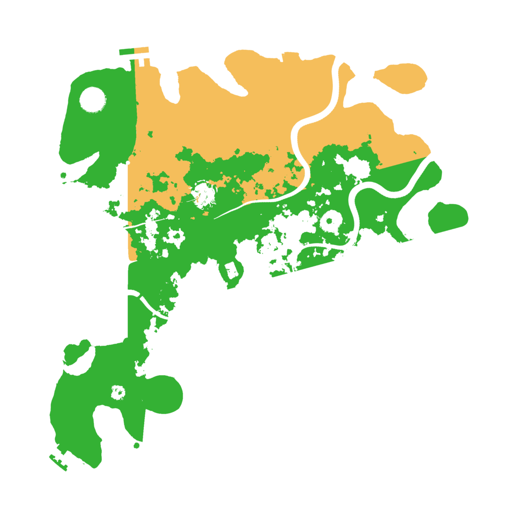 Biome Rust Map: Procedural Map, Size: 3500, Seed: 71248424