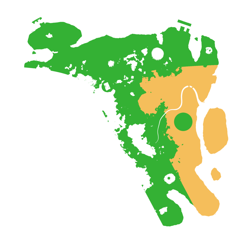 Biome Rust Map: Procedural Map, Size: 3500, Seed: 2113444