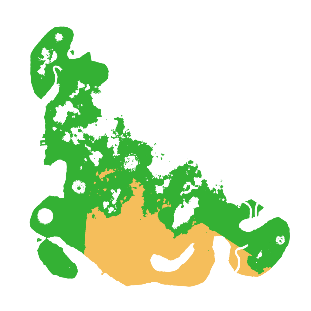 Biome Rust Map: Procedural Map, Size: 3500, Seed: 50257290