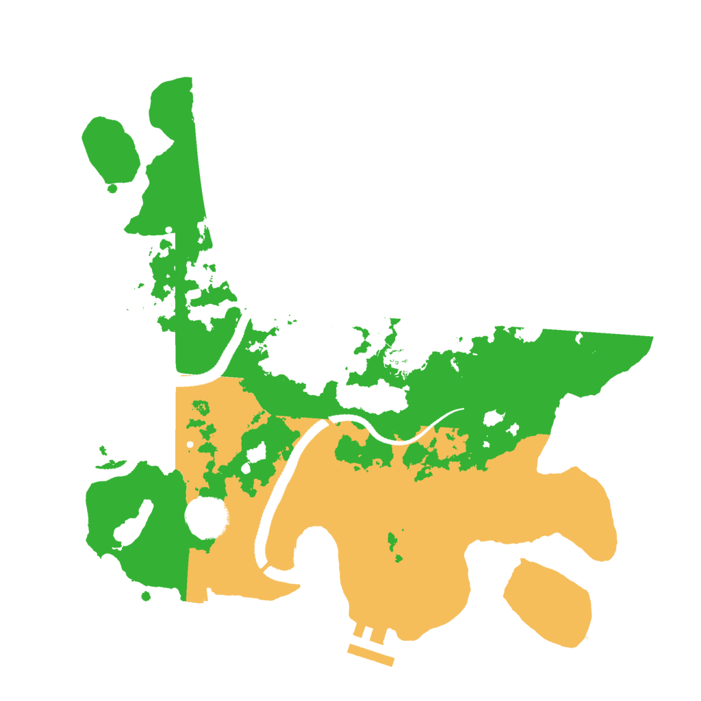 Biome Rust Map: Procedural Map, Size: 3000, Seed: 3213223