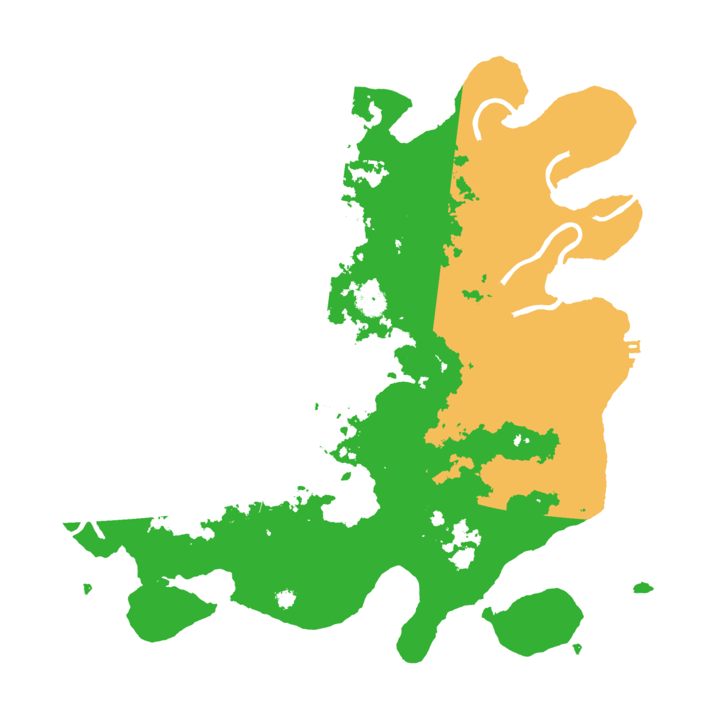 Biome Rust Map: Procedural Map, Size: 3500, Seed: 185308037