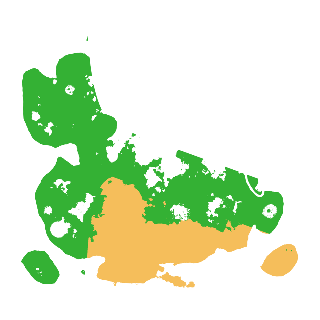 Biome Rust Map: Procedural Map, Size: 3500, Seed: 70749416