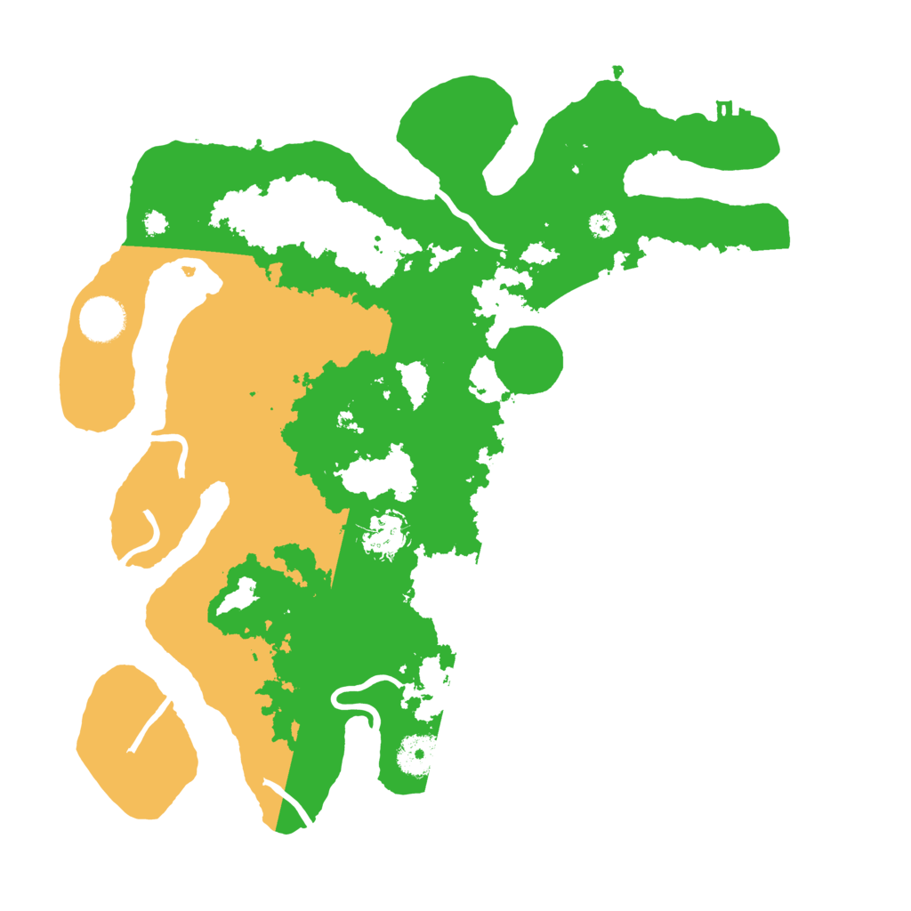 Biome Rust Map: Procedural Map, Size: 3500, Seed: 1830643575