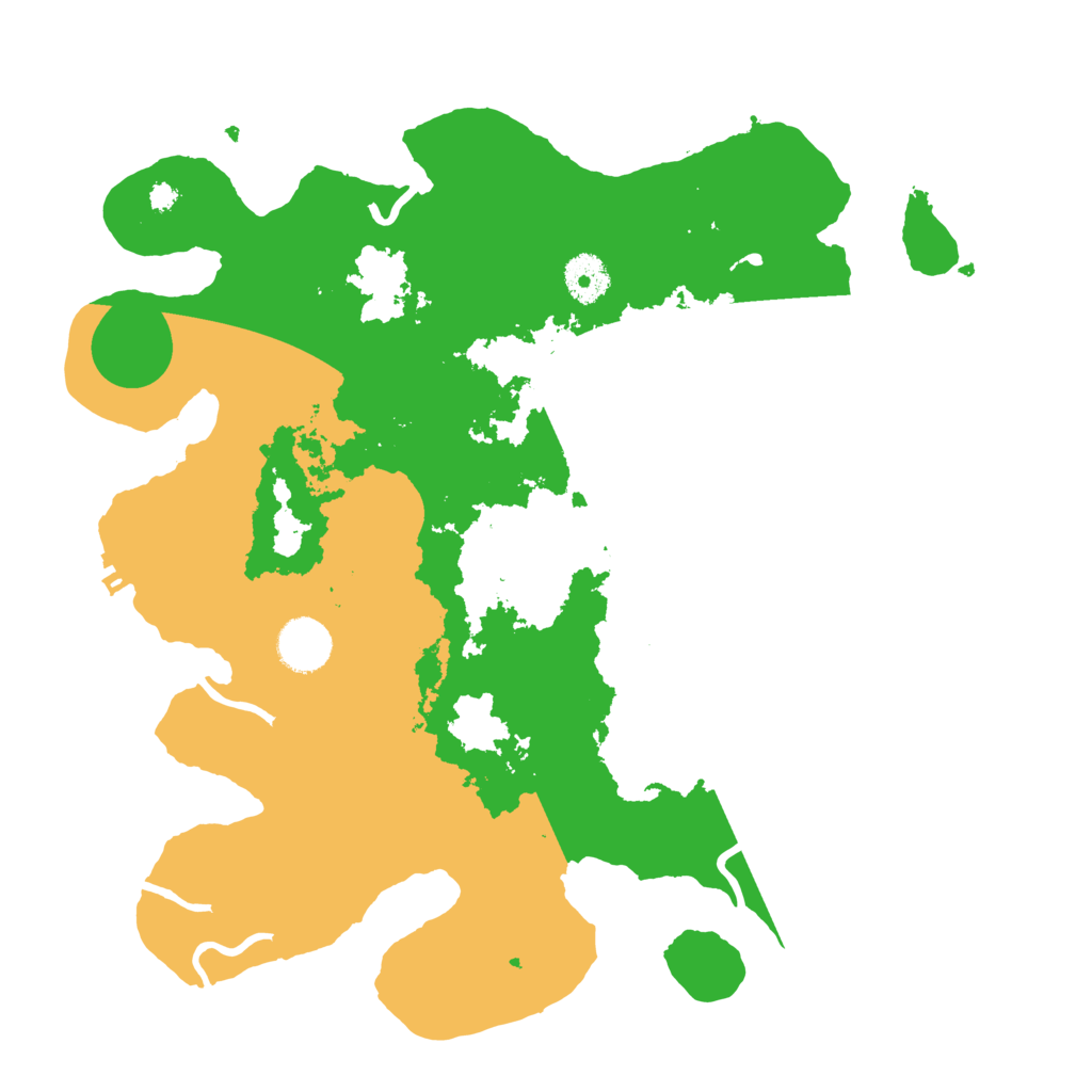 Biome Rust Map: Procedural Map, Size: 3554, Seed: 814557781