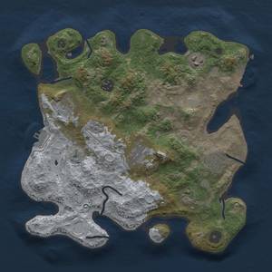 Thumbnail Rust Map: Procedural Map, Size: 3200, Seed: 274521864, 16 Monuments