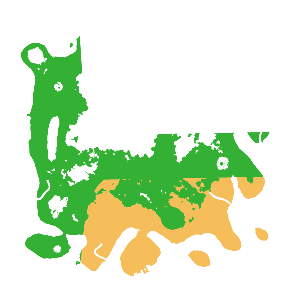 Biome Rust Map: Procedural Map, Size: 3500, Seed: 49547279