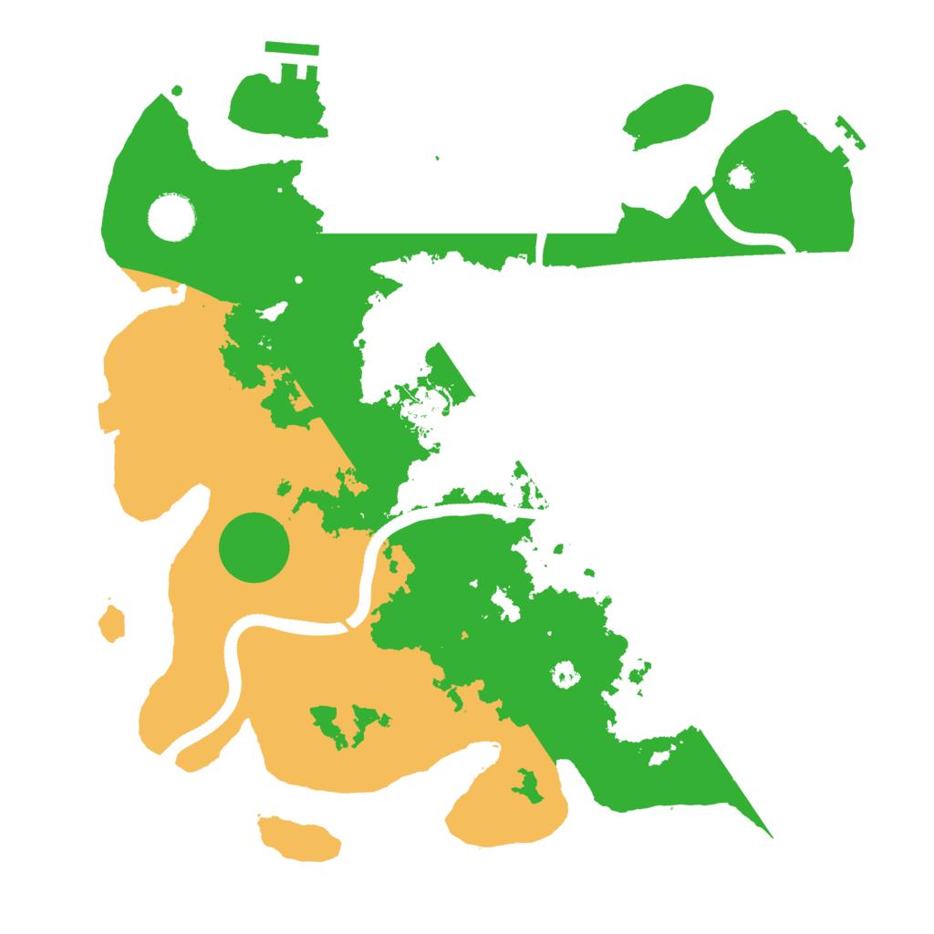 Biome Rust Map: Procedural Map, Size: 3500, Seed: 791975820