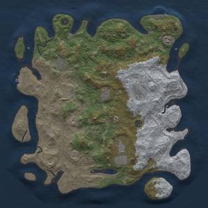 Thumbnail Rust Map: Procedural Map, Size: 4250, Seed: 122443852, 19 Monuments