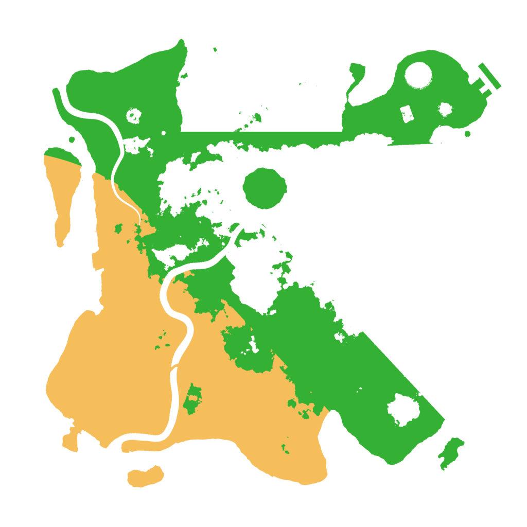 Biome Rust Map: Procedural Map, Size: 3500, Seed: 23336046