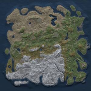 Thumbnail Rust Map: Procedural Map, Size: 4800, Seed: 198339146, 16 Monuments