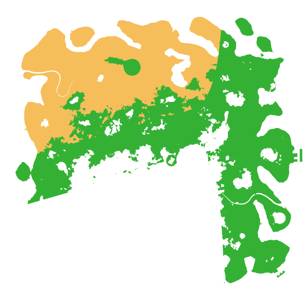 Biome Rust Map: Procedural Map, Size: 4800, Seed: 198339146