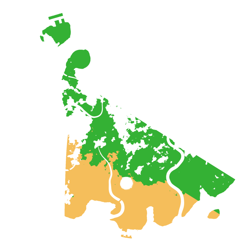 Biome Rust Map: Procedural Map, Size: 3500, Seed: 30375