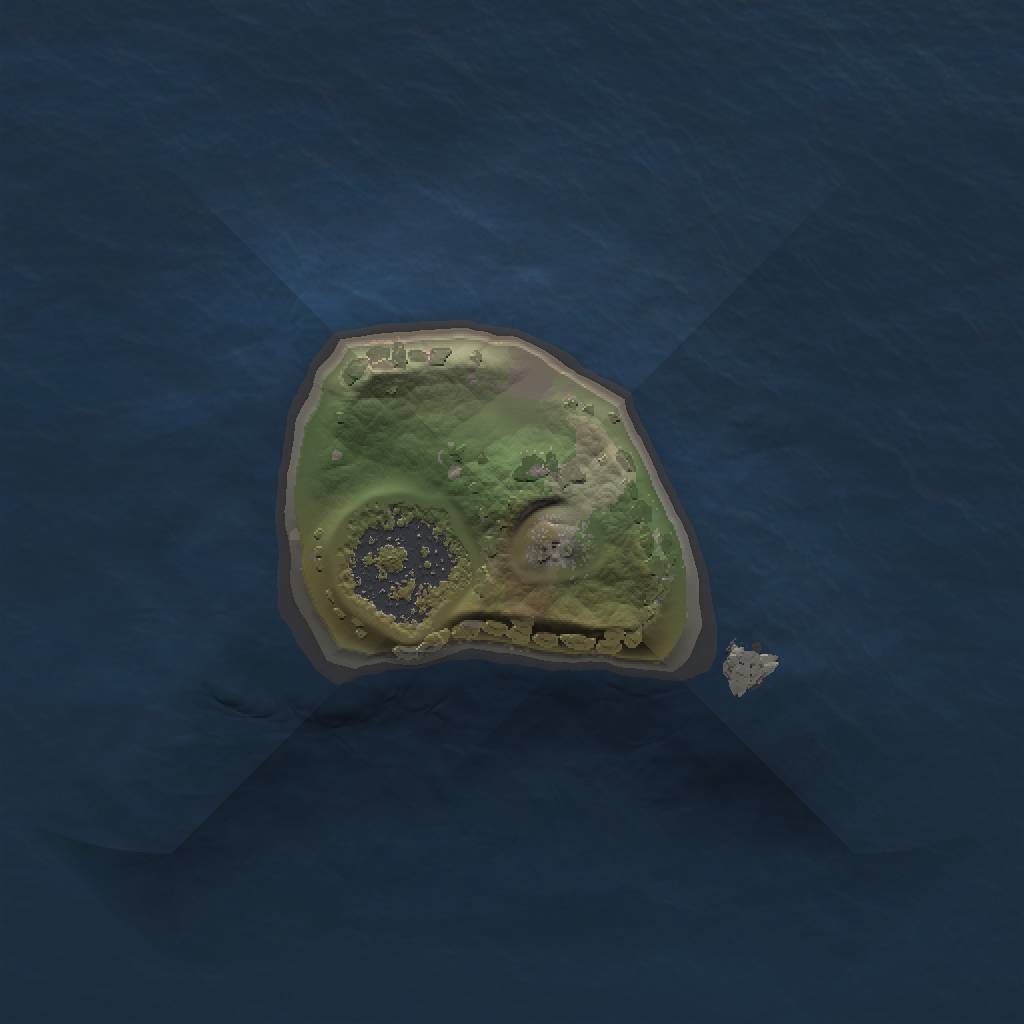 Rust Map: Procedural Map, Size: 1000, Seed: 313432, 3 Monuments