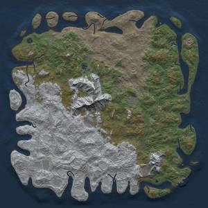 Thumbnail Rust Map: Procedural Map, Size: 6000, Seed: 67380, 20 Monuments