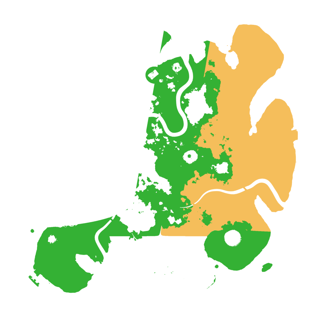 Biome Rust Map: Procedural Map, Size: 3500, Seed: 4030188
