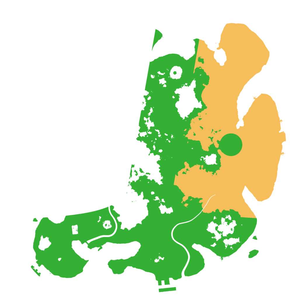 Biome Rust Map: Procedural Map, Size: 3500, Seed: 4030188