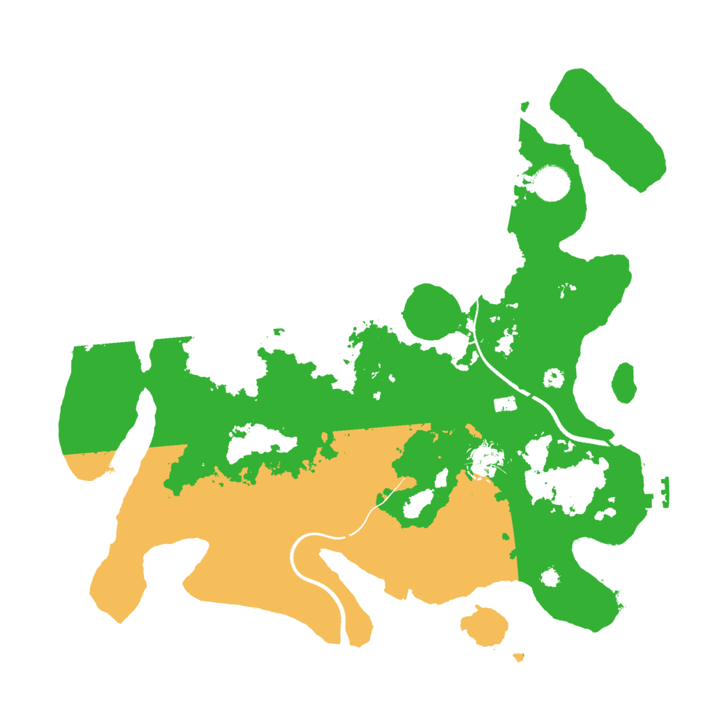 Biome Rust Map: Procedural Map, Size: 3500, Seed: 86876353
