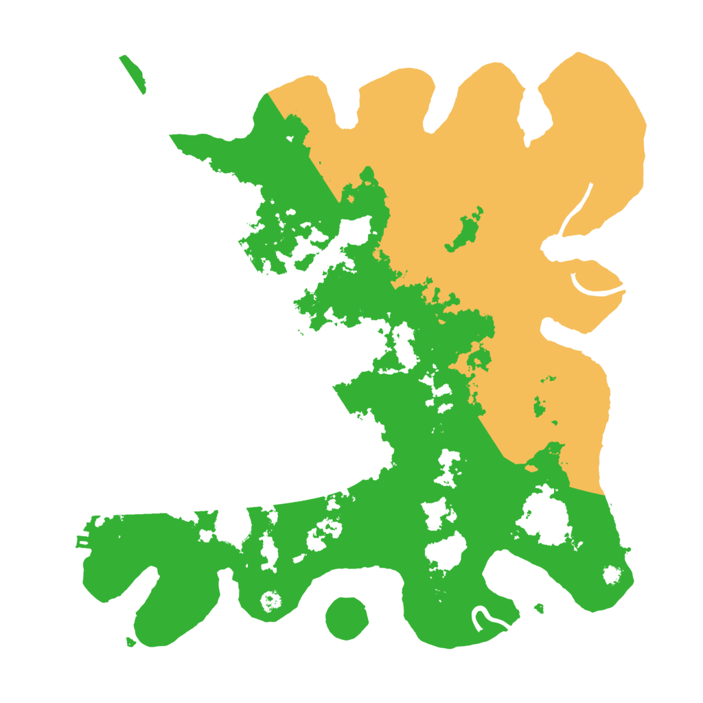 Biome Rust Map: Procedural Map, Size: 3500, Seed: 94418252