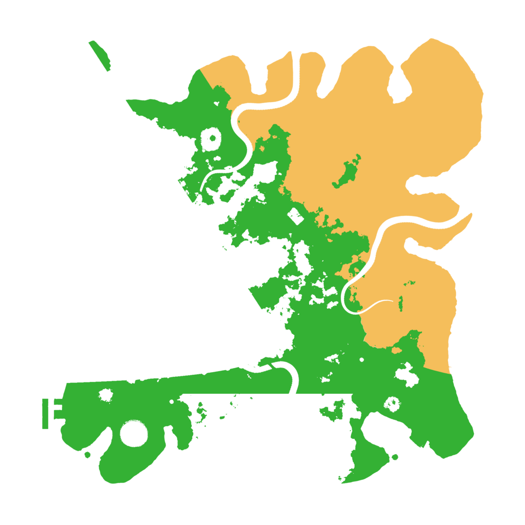 Biome Rust Map: Procedural Map, Size: 3500, Seed: 94418252