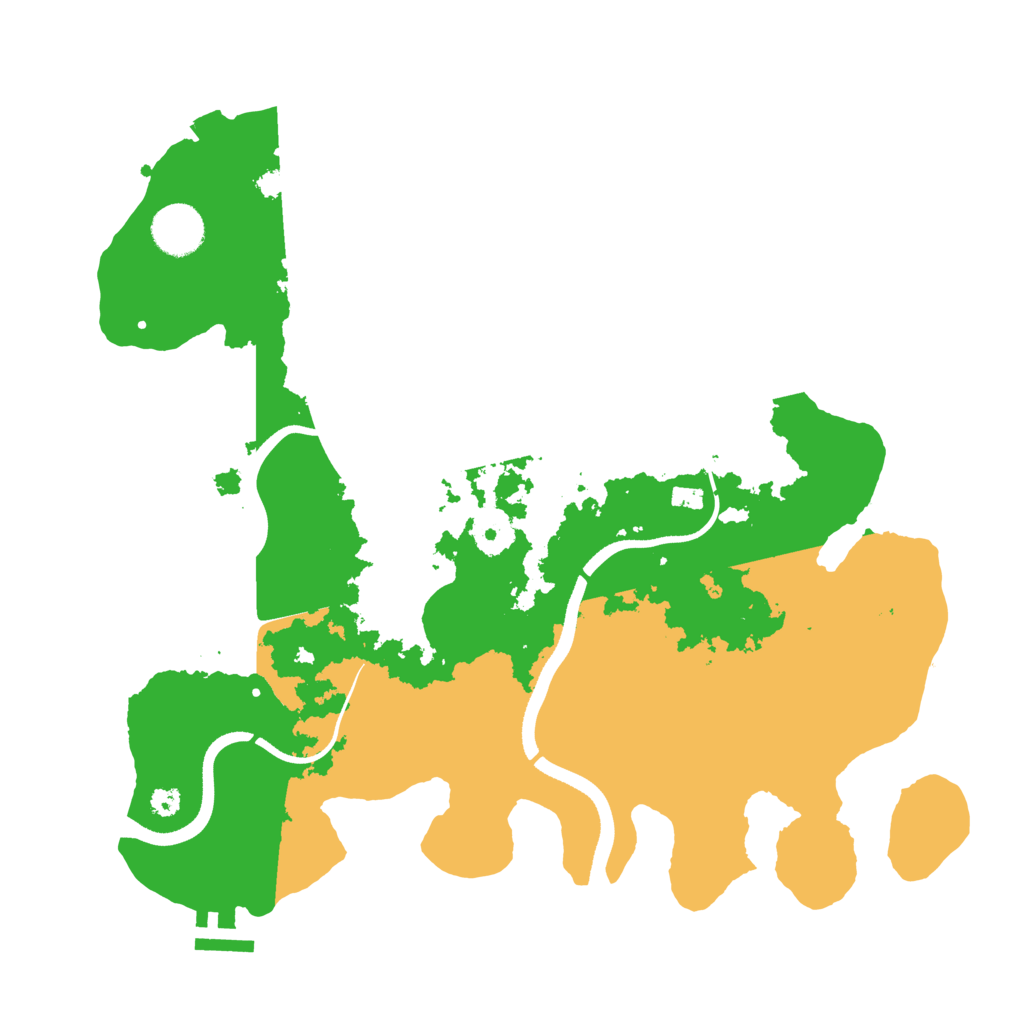 Biome Rust Map: Procedural Map, Size: 3500, Seed: 1630129379