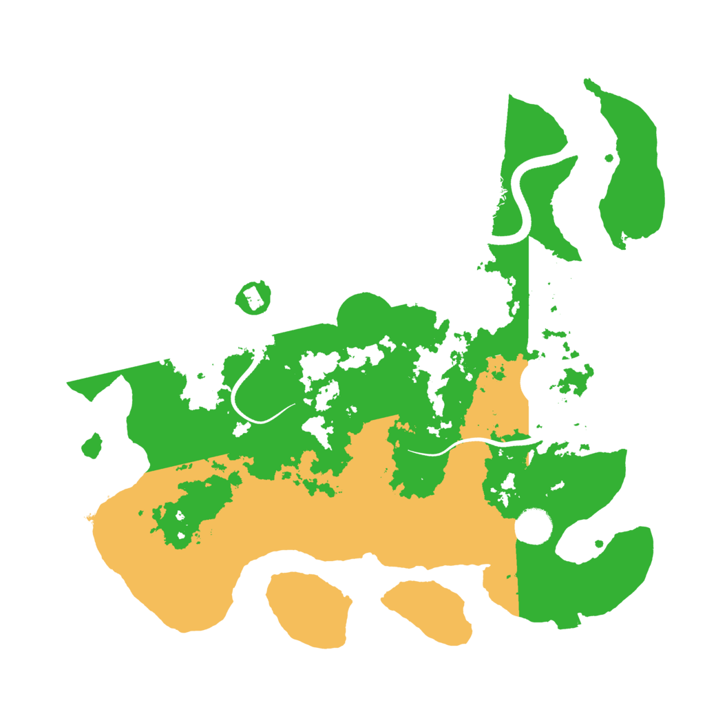 Biome Rust Map: Procedural Map, Size: 3500, Seed: 41421142