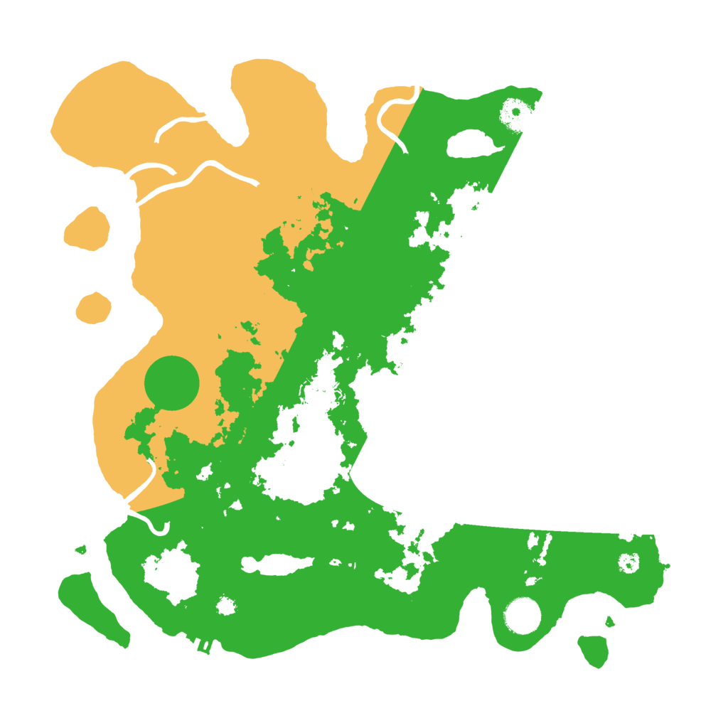 Biome Rust Map: Procedural Map, Size: 3500, Seed: 47193834