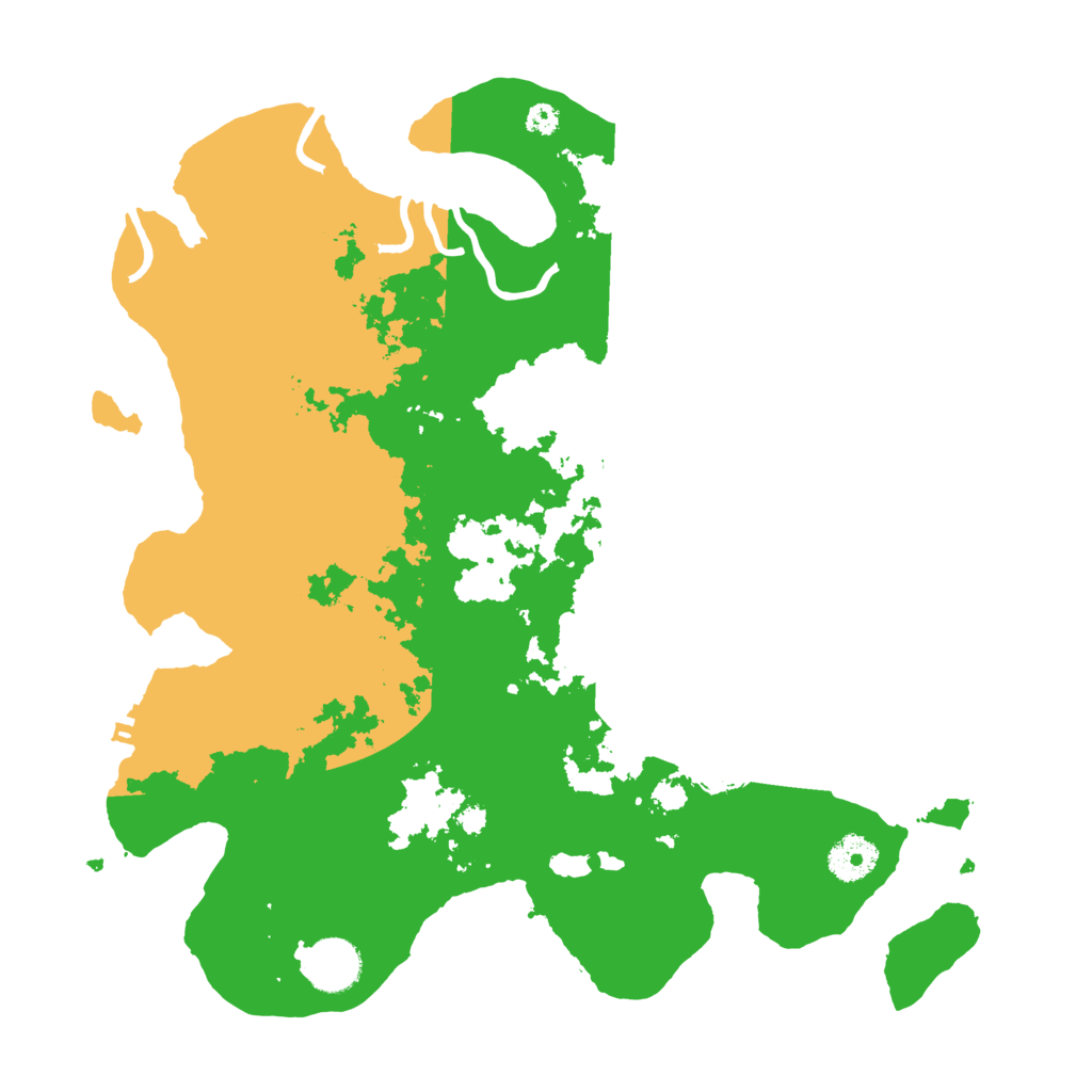 Biome Rust Map: Procedural Map, Size: 3500, Seed: 28480875