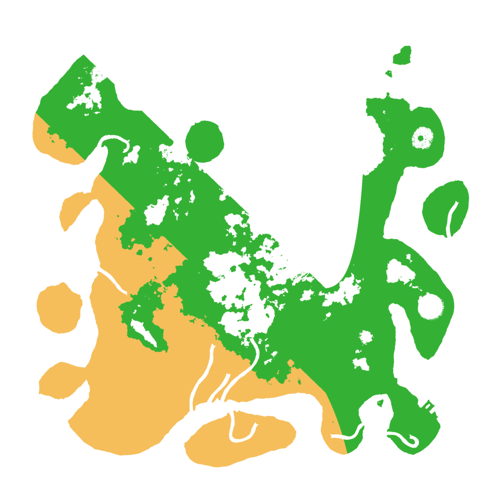 Biome Rust Map: Procedural Map, Size: 3500, Seed: 54493525