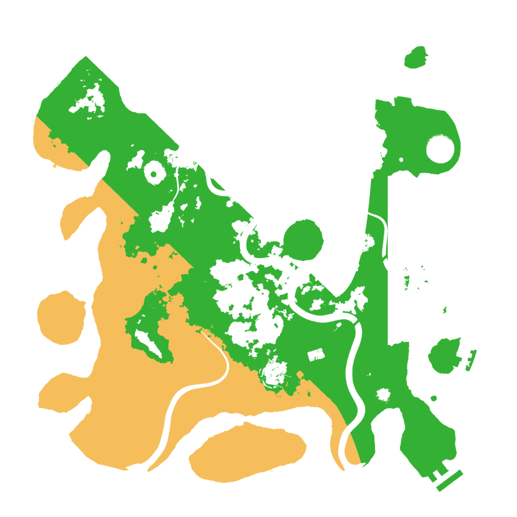 Biome Rust Map: Procedural Map, Size: 3500, Seed: 54493525