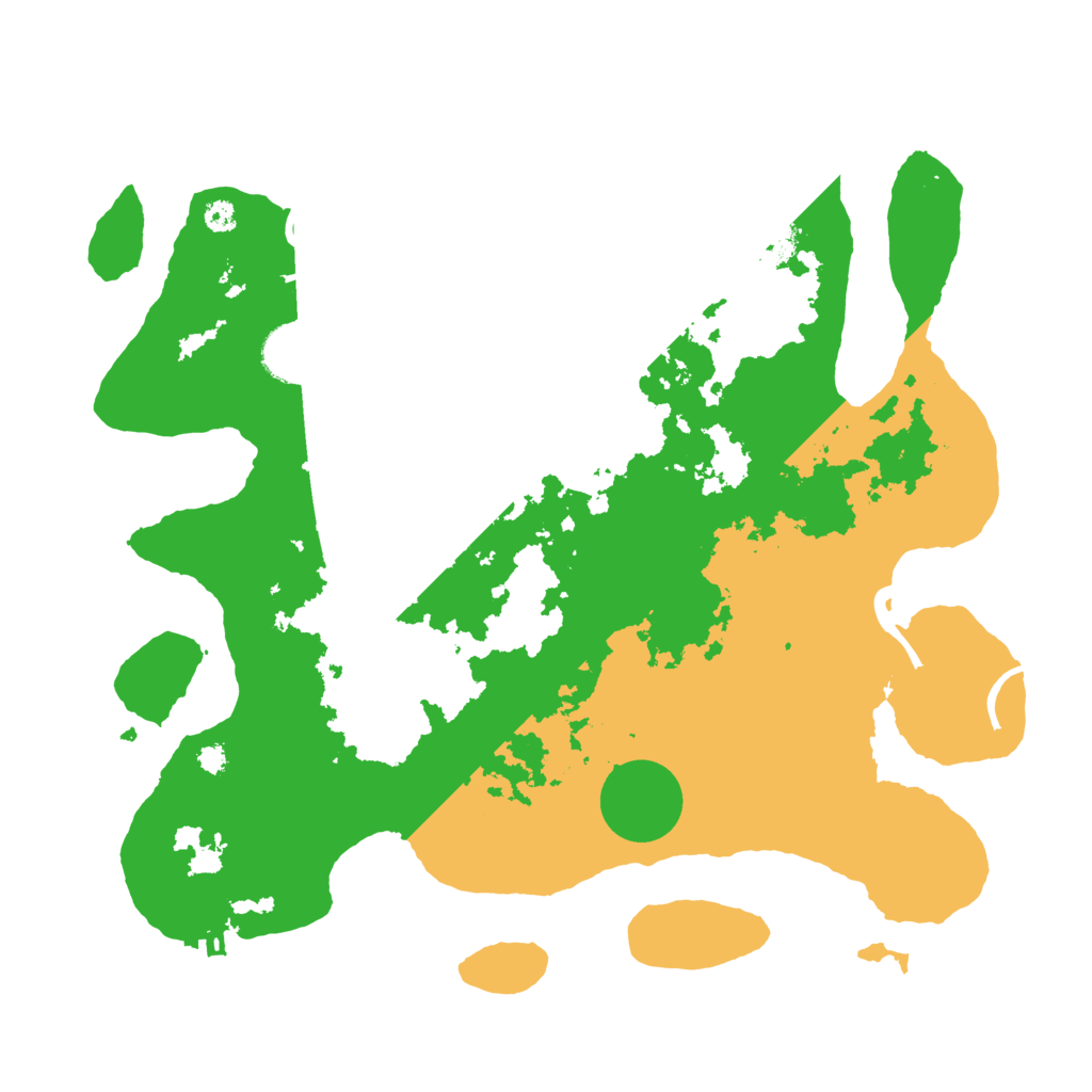 Biome Rust Map: Procedural Map, Size: 3500, Seed: 614795117