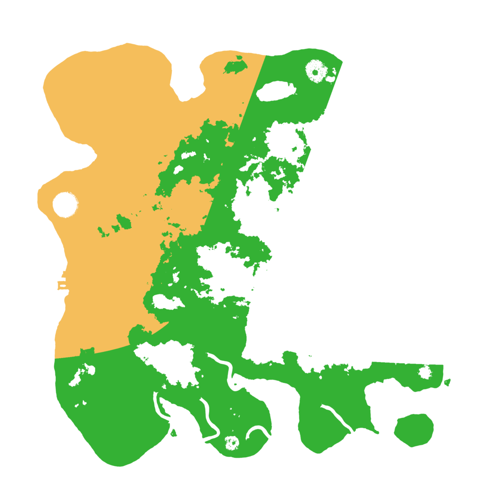 Biome Rust Map: Procedural Map, Size: 3500, Seed: 43145451
