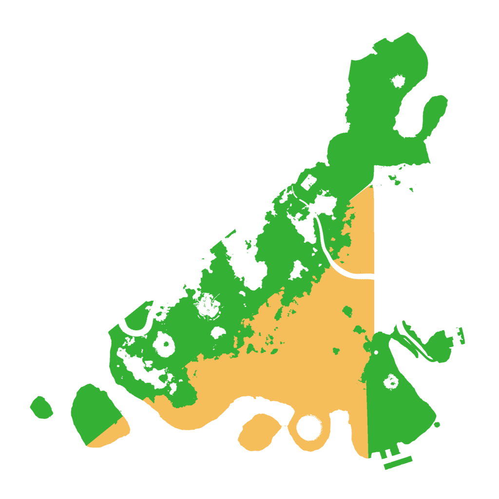 Biome Rust Map: Procedural Map, Size: 3500, Seed: 441390553