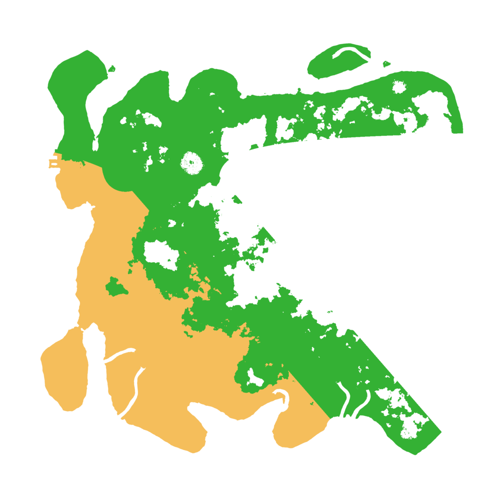 Biome Rust Map: Procedural Map, Size: 3500, Seed: 54490313