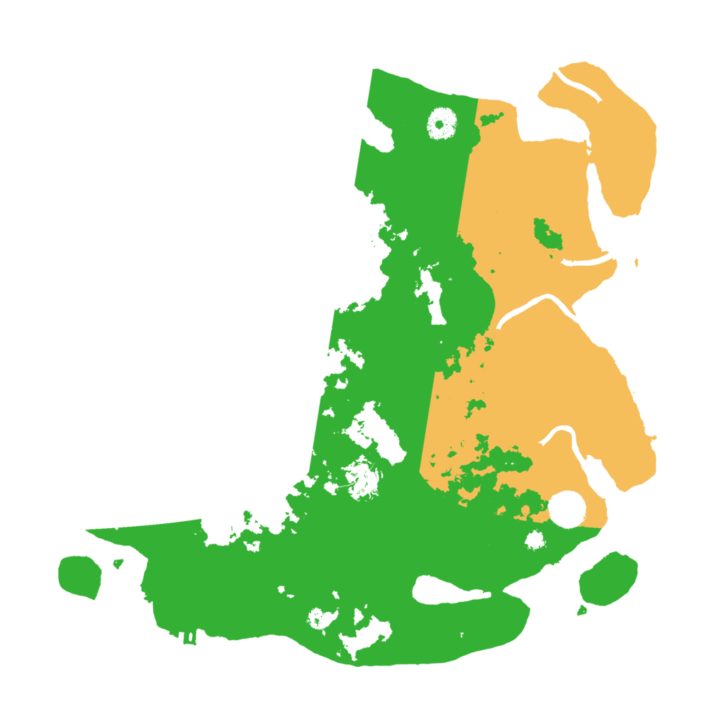 Biome Rust Map: Procedural Map, Size: 3500, Seed: 40416674