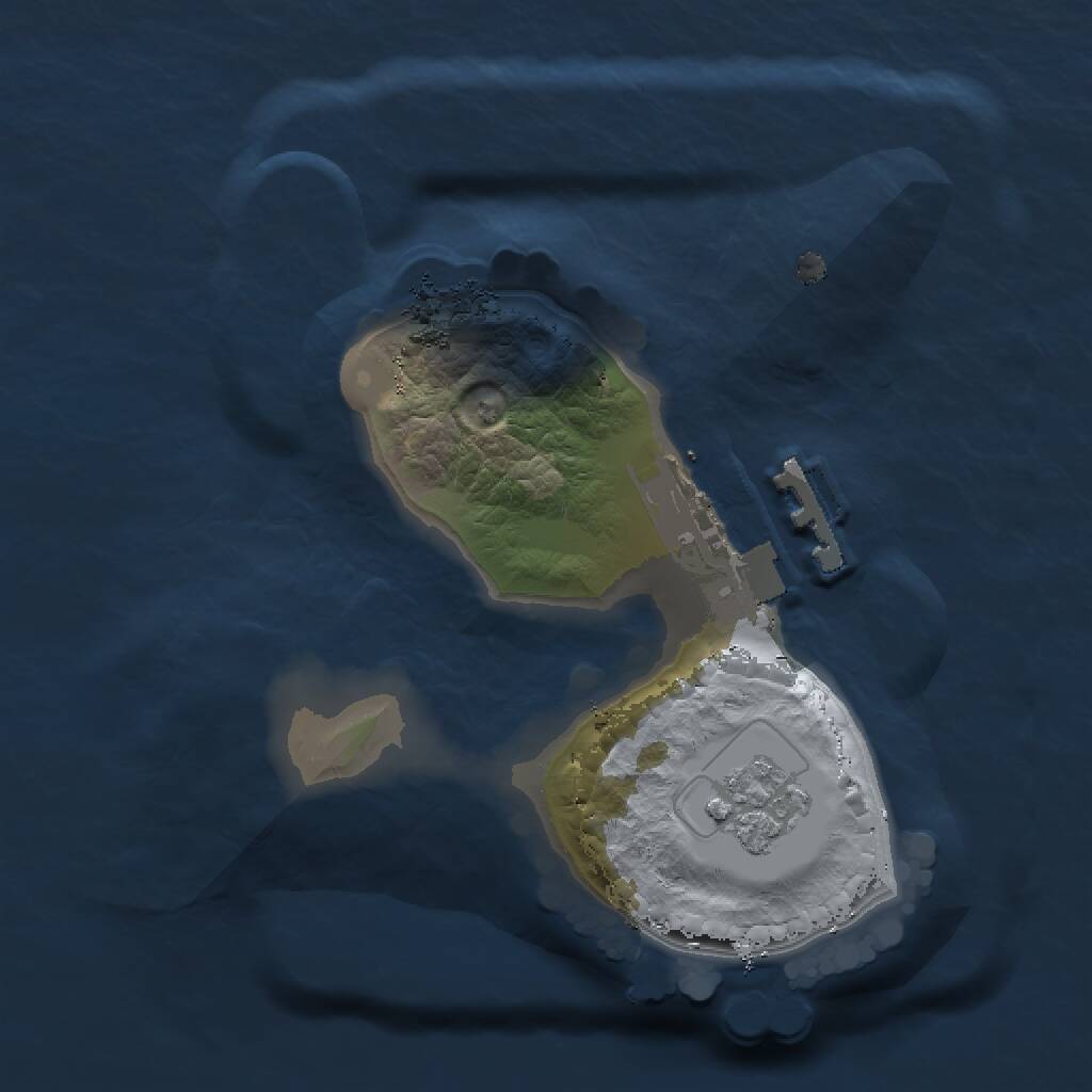 Rust Map: Procedural Map, Size: 1420, Seed: 7737368, 3 Monuments