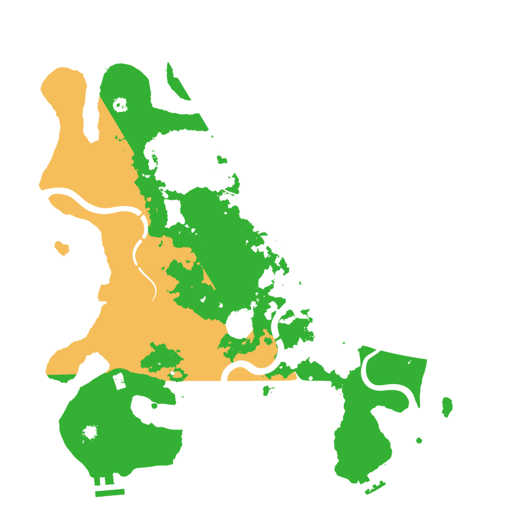 Biome Rust Map: Procedural Map, Size: 3500, Seed: 30723334