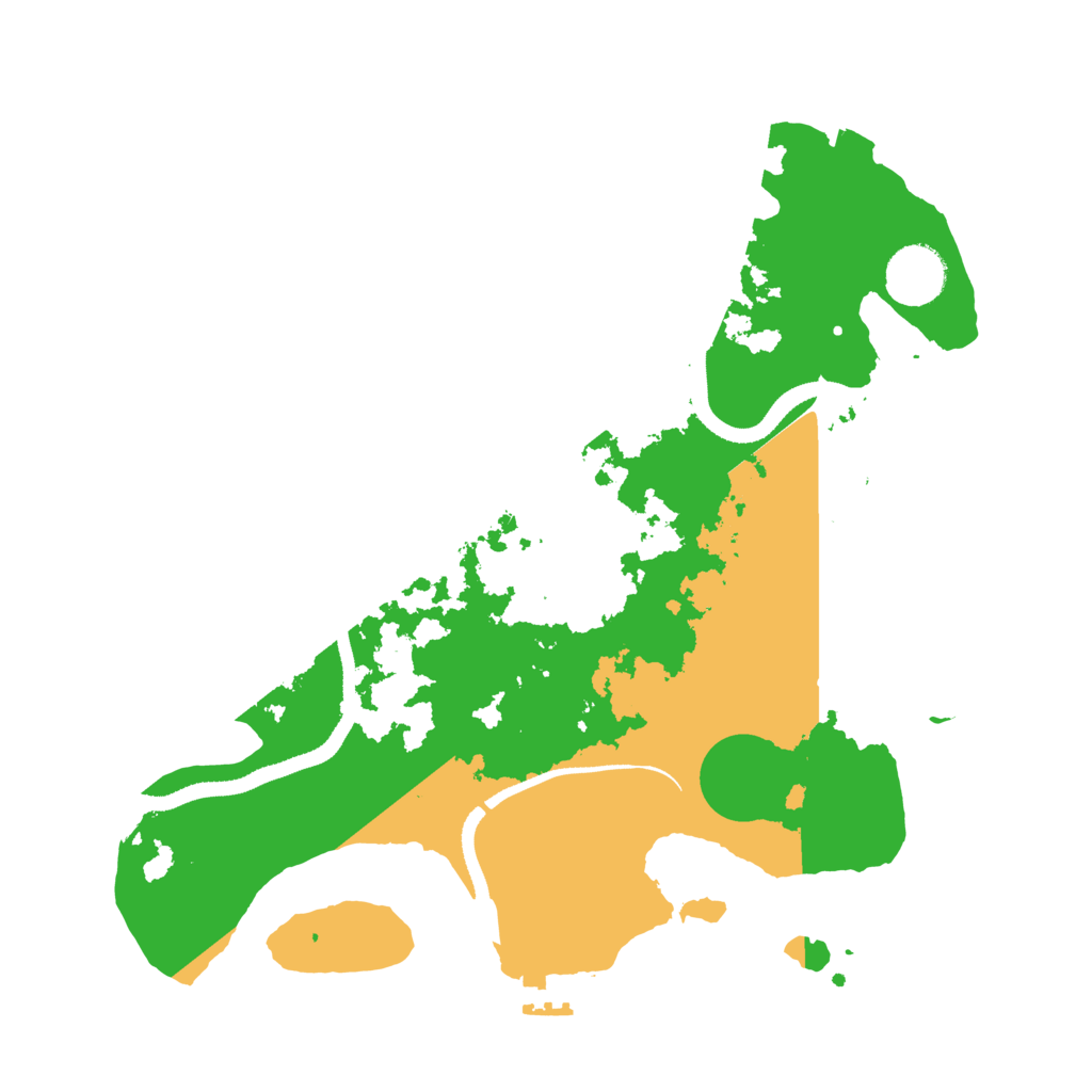 Biome Rust Map: Procedural Map, Size: 3300, Seed: 105