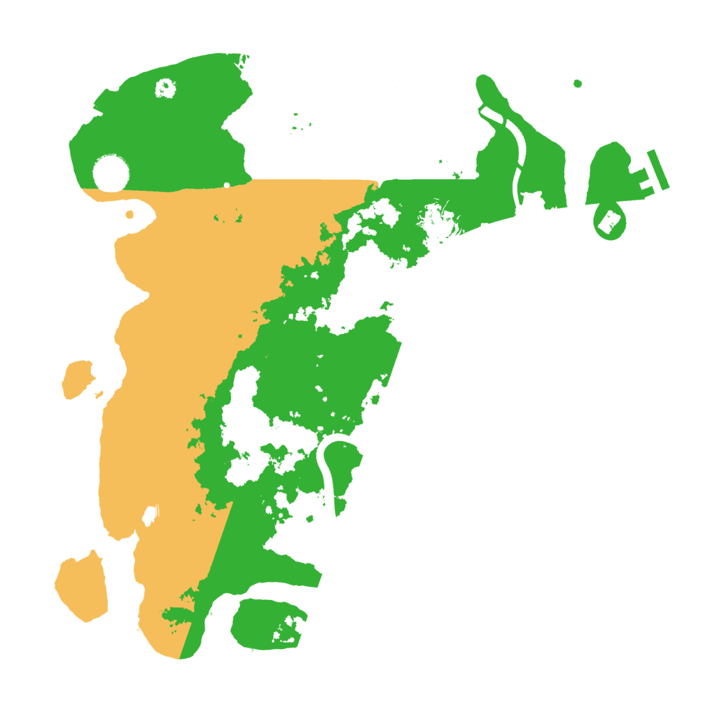 Biome Rust Map: Procedural Map, Size: 3500, Seed: 77453751