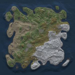 Thumbnail Rust Map: Procedural Map, Size: 4000, Seed: 990213, 17 Monuments