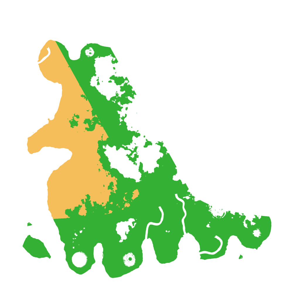 Biome Rust Map: Procedural Map, Size: 3500, Seed: 66674555