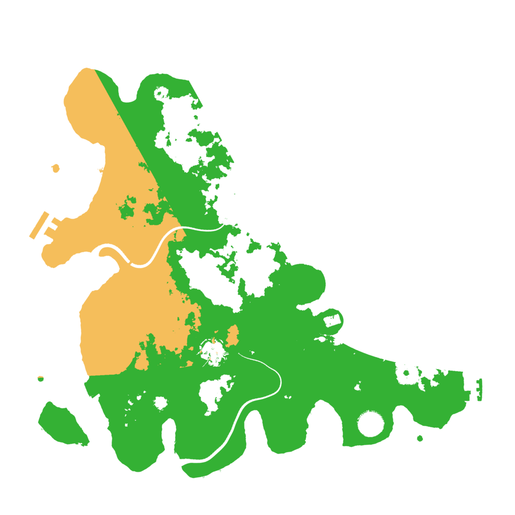 Biome Rust Map: Procedural Map, Size: 3500, Seed: 66674555