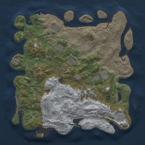 Thumbnail Rust Map: Procedural Map, Size: 4250, Seed: 239236672, 20 Monuments