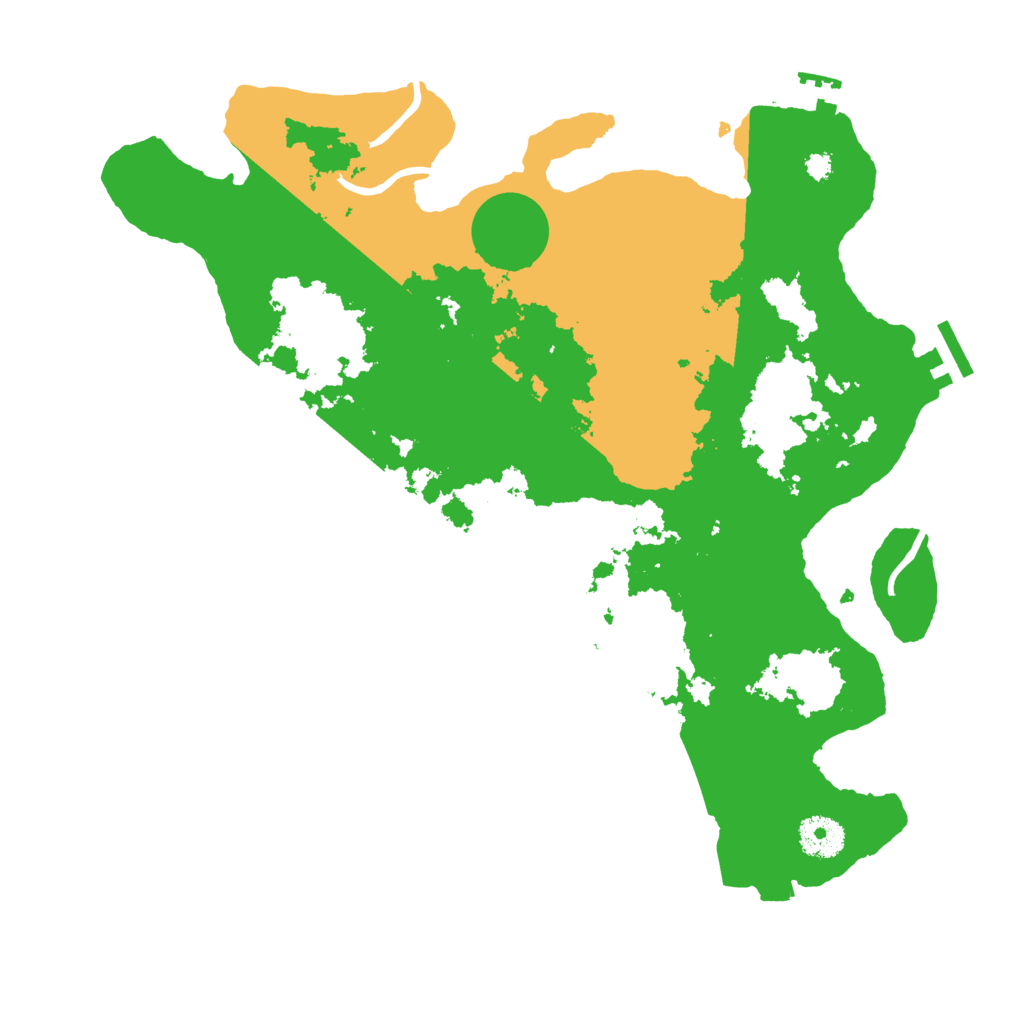 Biome Rust Map: Procedural Map, Size: 3500, Seed: 9603842