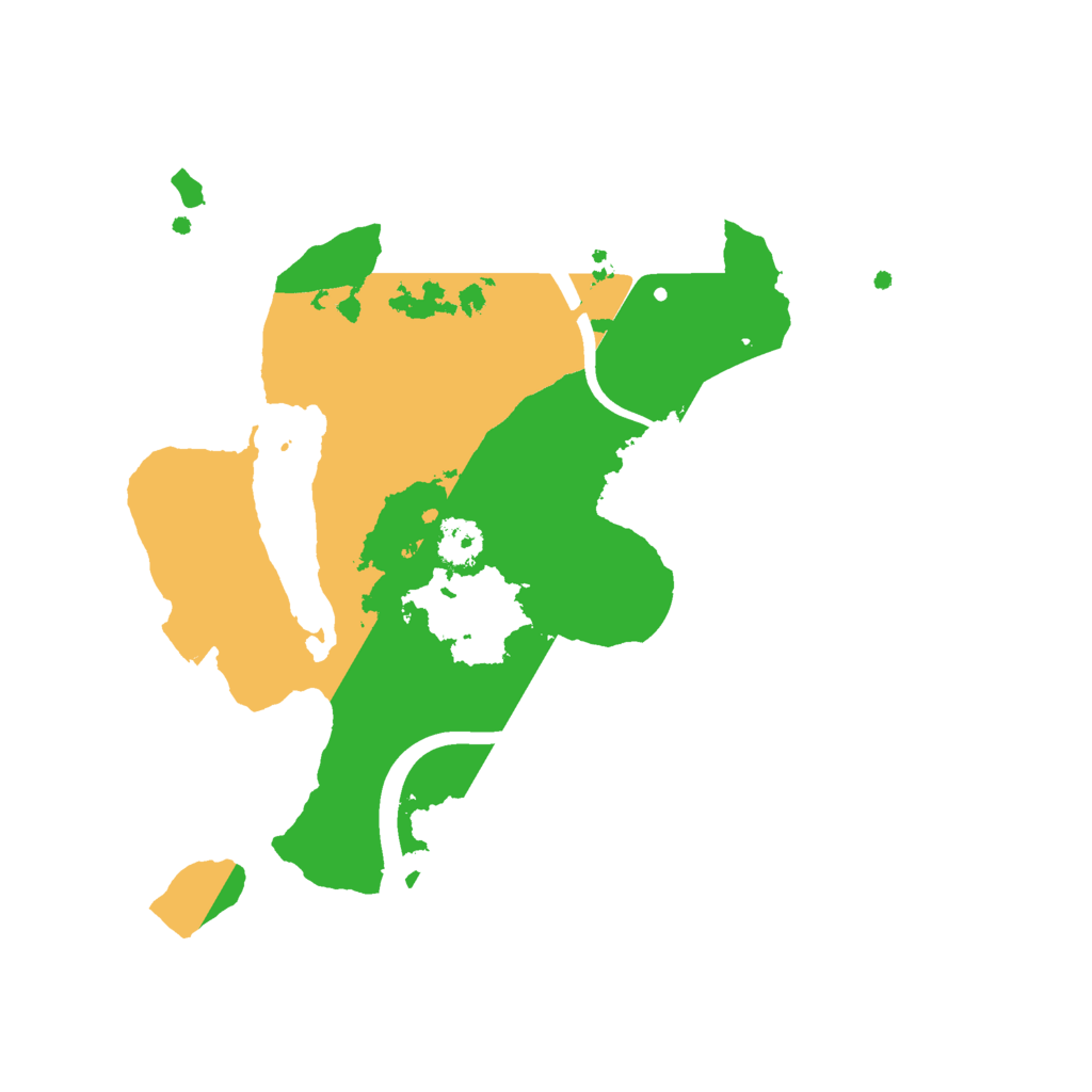 Biome Rust Map: Procedural Map, Size: 2400, Seed: 45415564