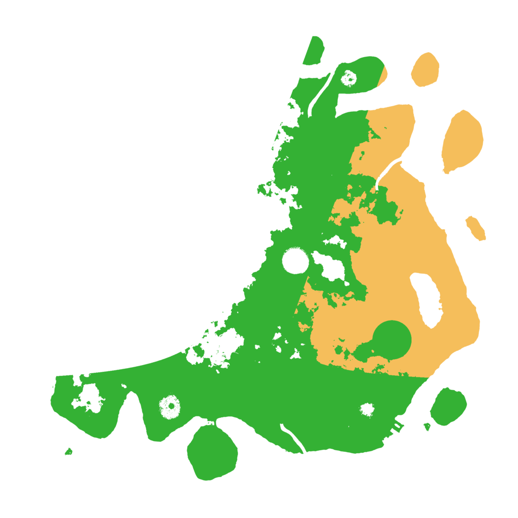 Biome Rust Map: Procedural Map, Size: 3500, Seed: 1131544213