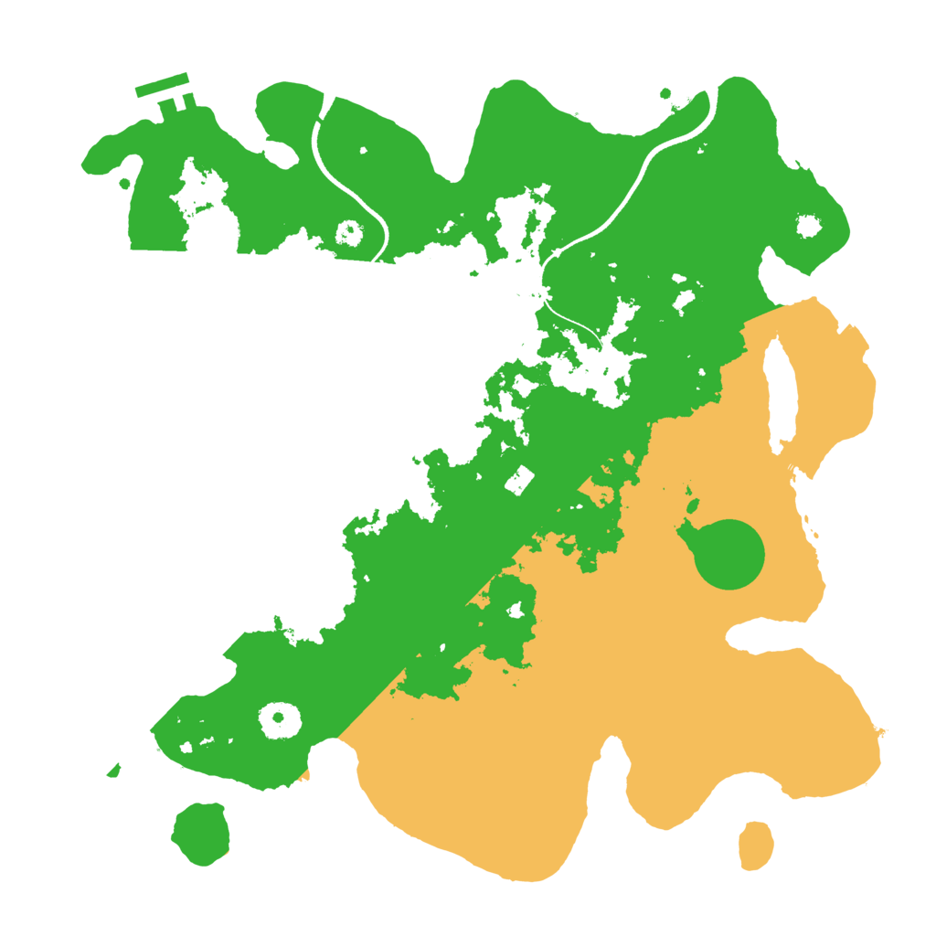 Biome Rust Map: Procedural Map, Size: 3500, Seed: 1363