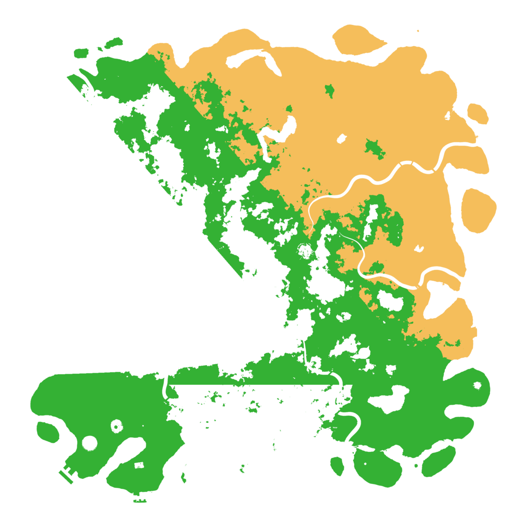 Biome Rust Map: Procedural Map, Size: 6000, Seed: 21472534