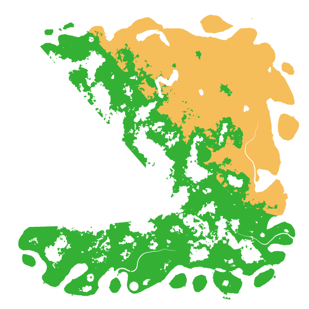 Biome Rust Map: Procedural Map, Size: 6000, Seed: 21472534